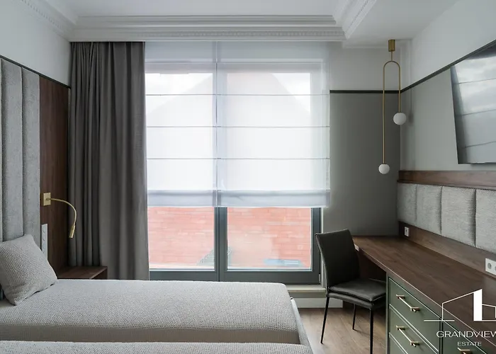 Daire Penthouse Brabank Luxury Sauna, Fitness & Parking By Grandview Gdansk